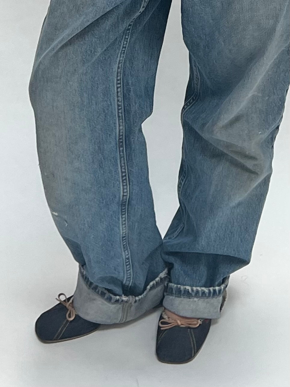 Miu Miu 2000s denim mules