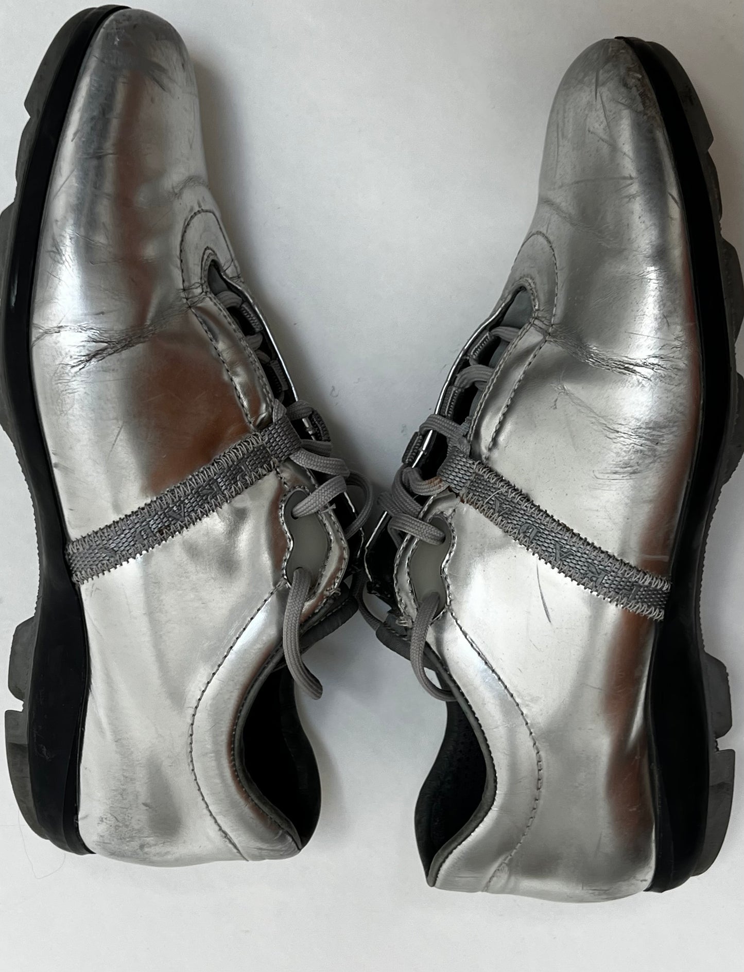Prada silver trainer