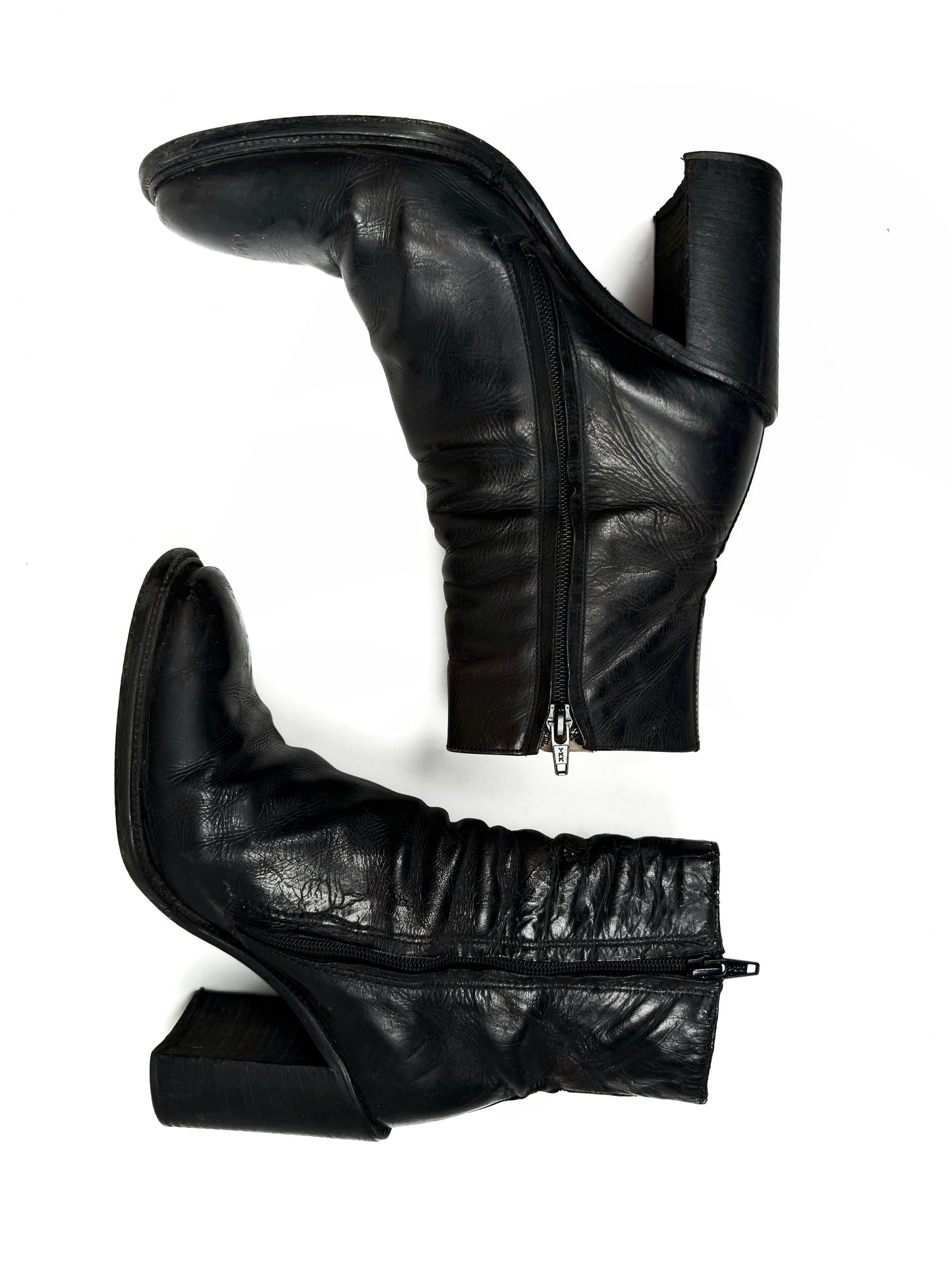 Freelance leather boots