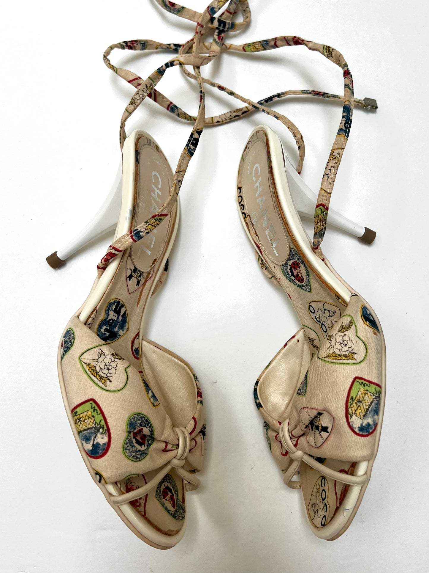 Chanel SS 2006 Valentine strappy heel  ˚ʚ♡ɞ˚