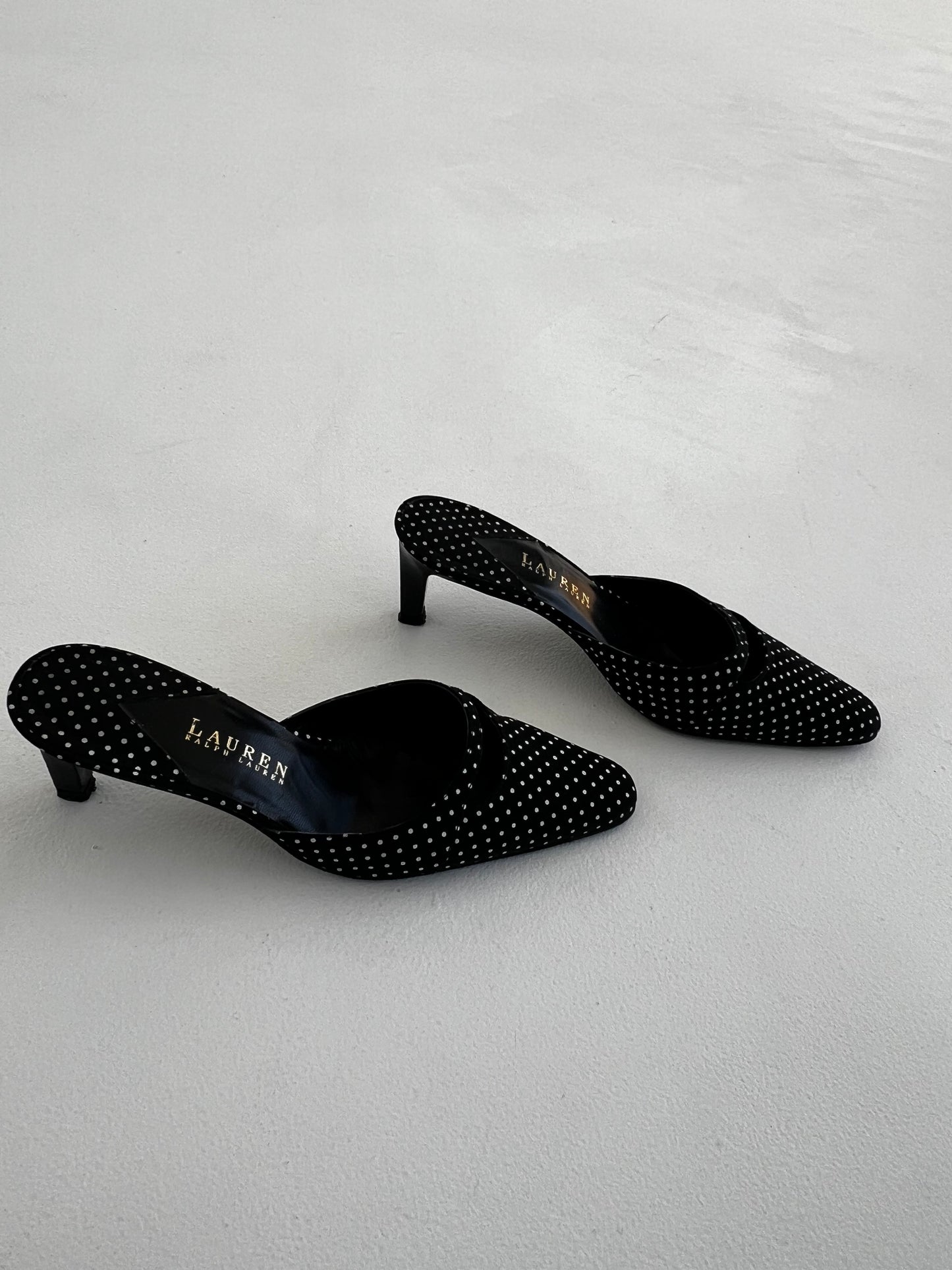 Ralph Lauren polka dot heel