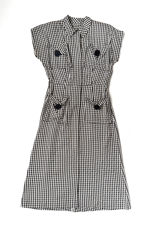 1950s gingham dress
