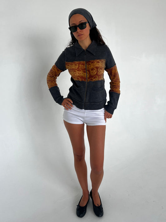 Hysteric Glamour skull zip up