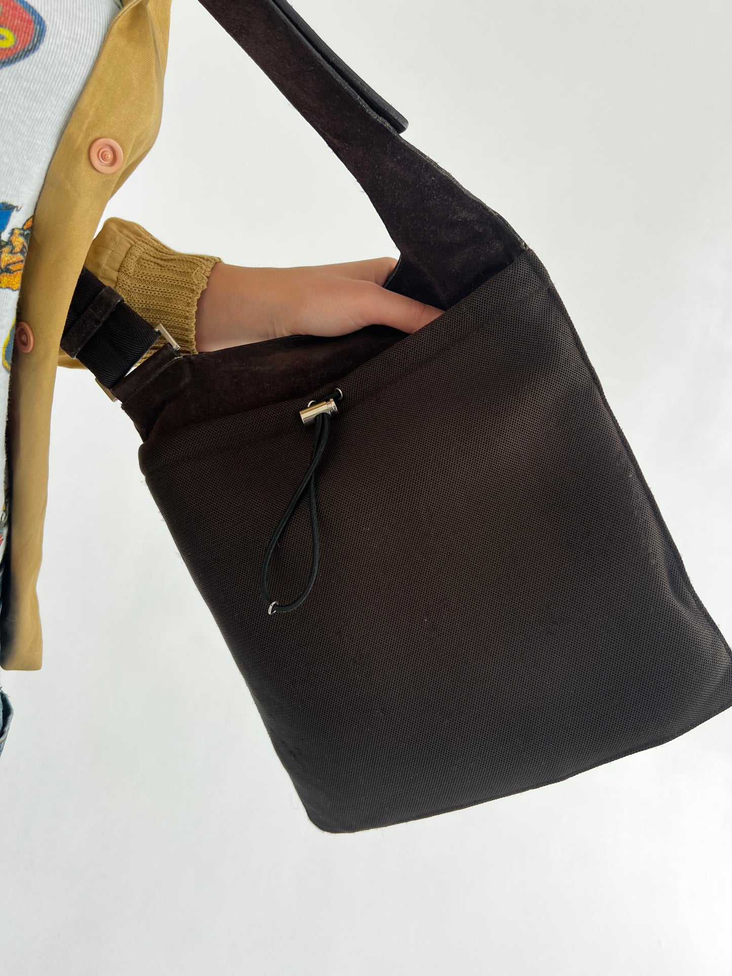 Prada 1998 Sling Suede Bag