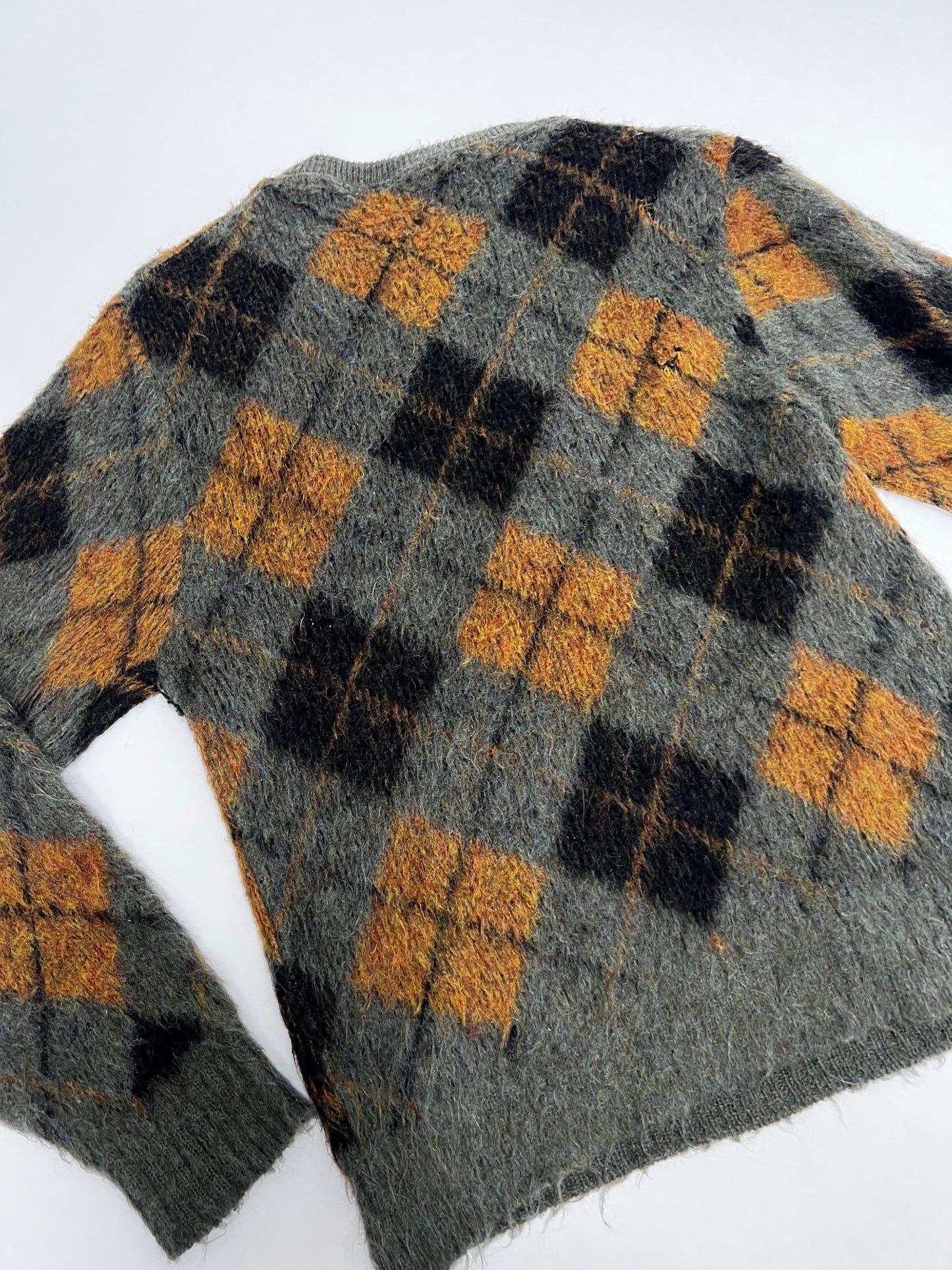 Mohair argyle sweater