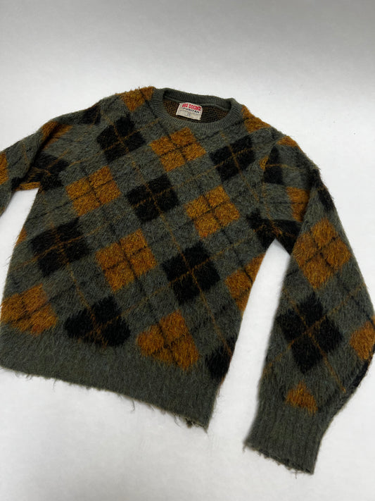 Mohair argyle sweater