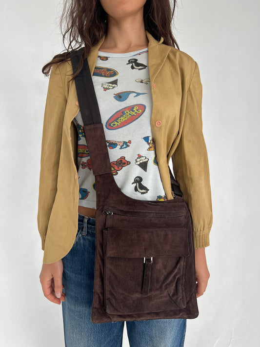 Prada 1998 Sling Suede Bag