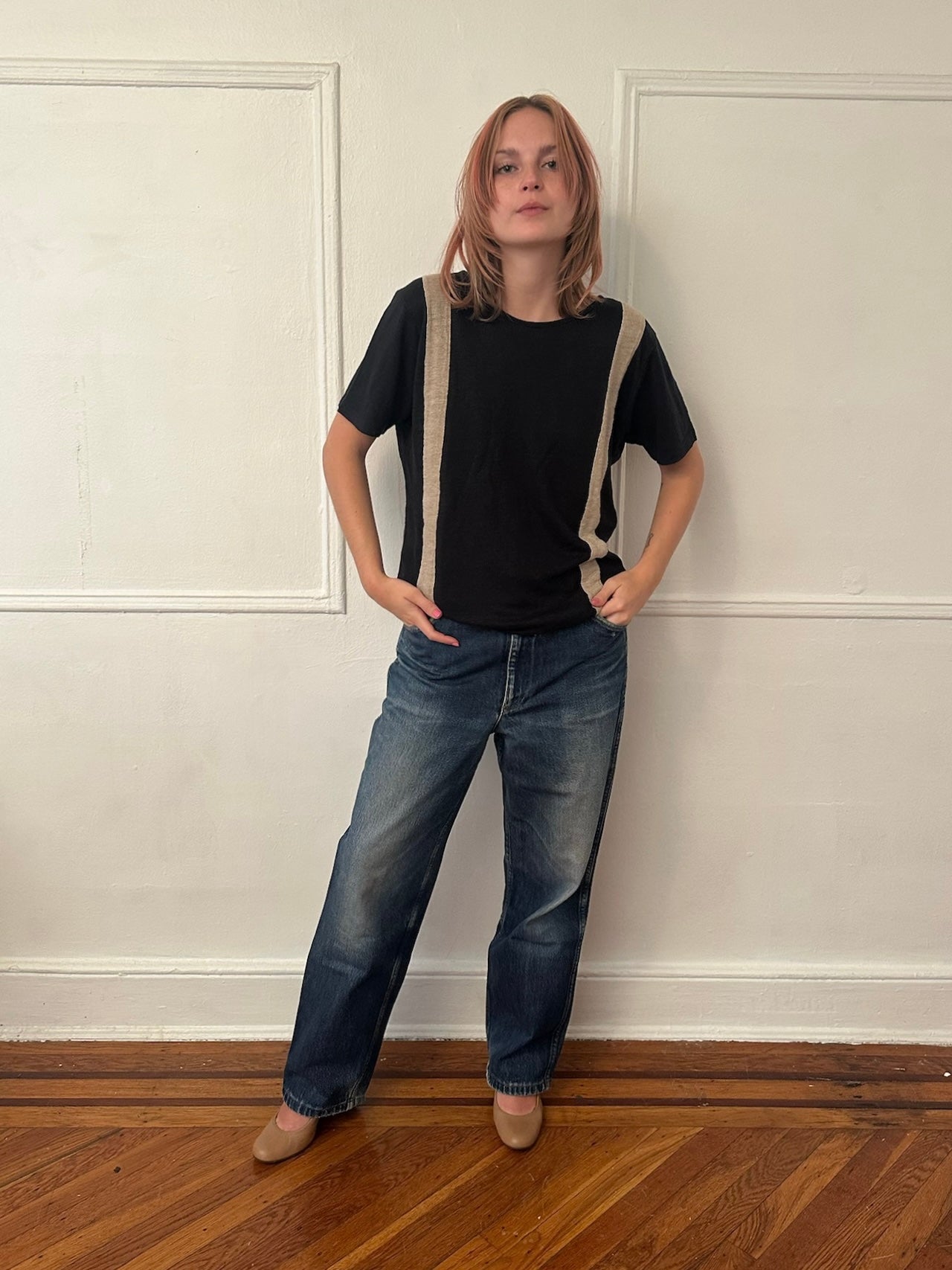 Vintage 'suspenders' tee