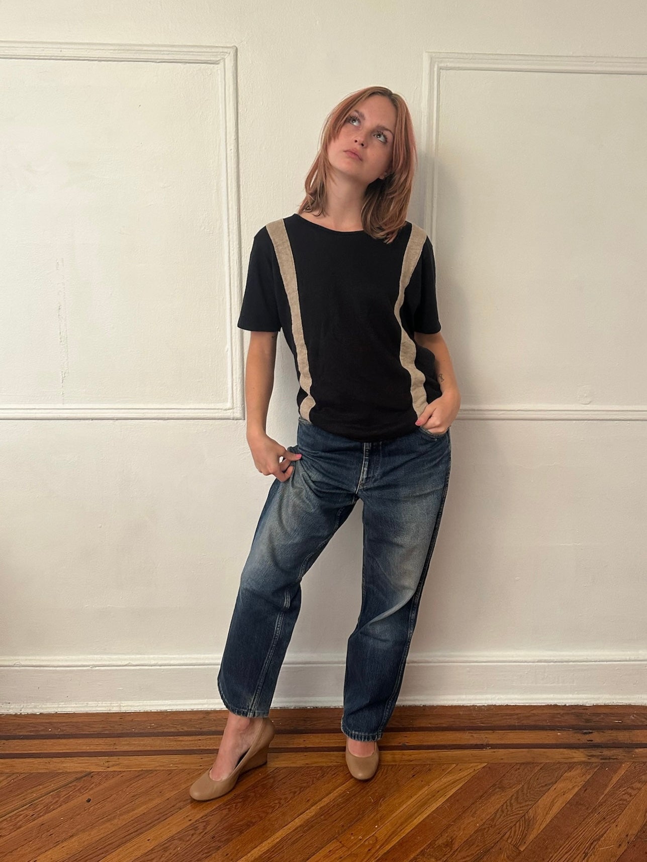 Vintage 'suspenders' tee