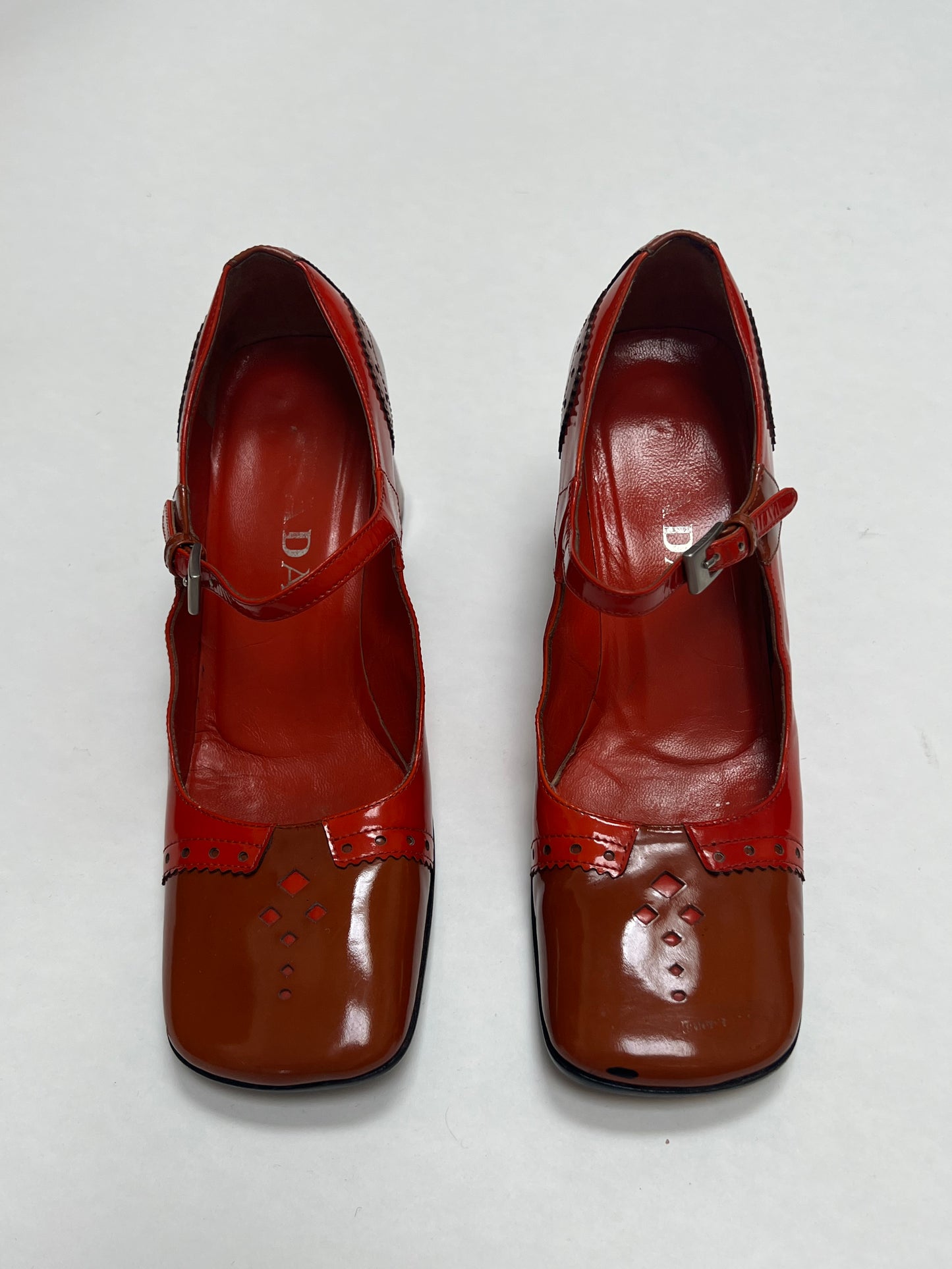 Prada 1999 patent mary jane heel