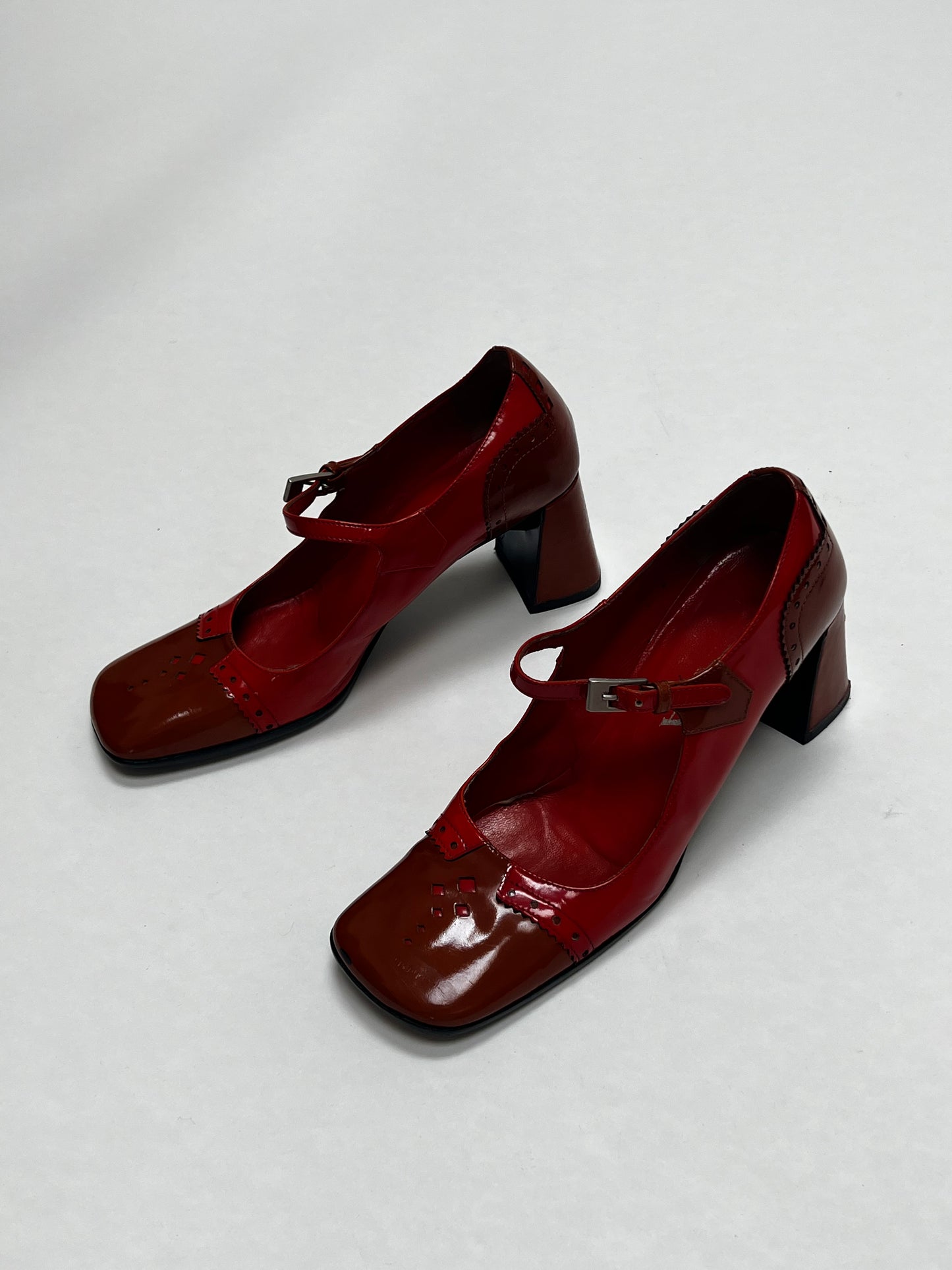 Prada 1999 patent mary jane heel