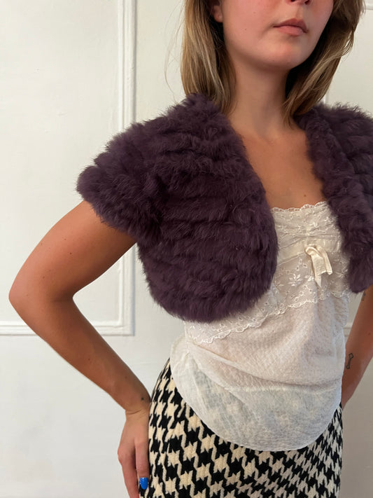 Rabbit fur bolero