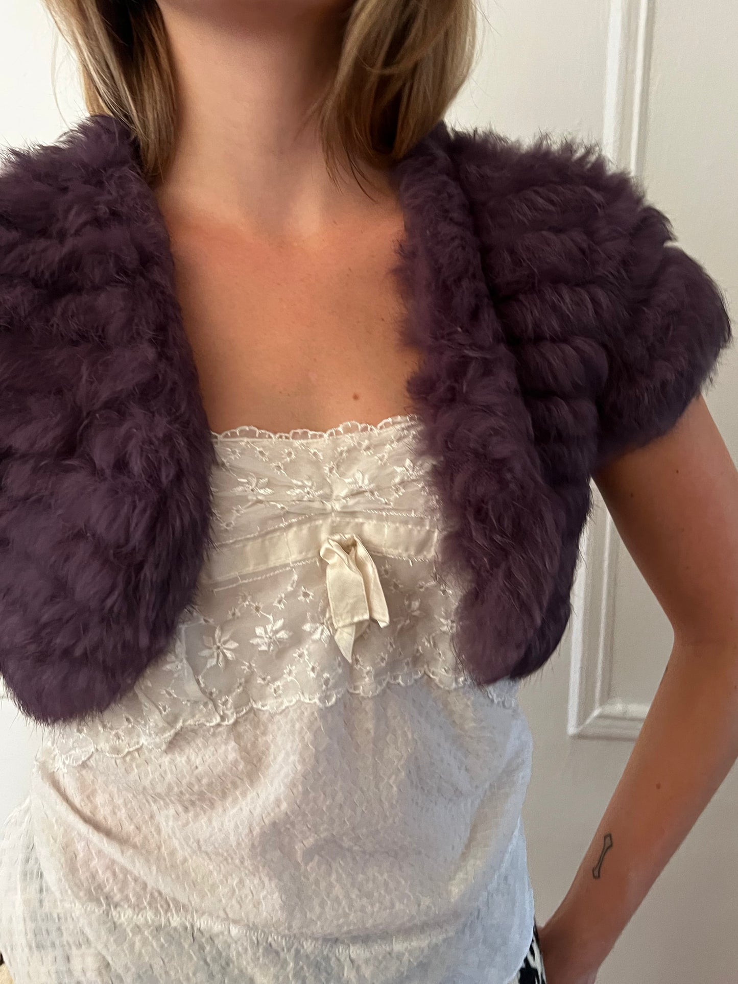 Rabbit fur bolero