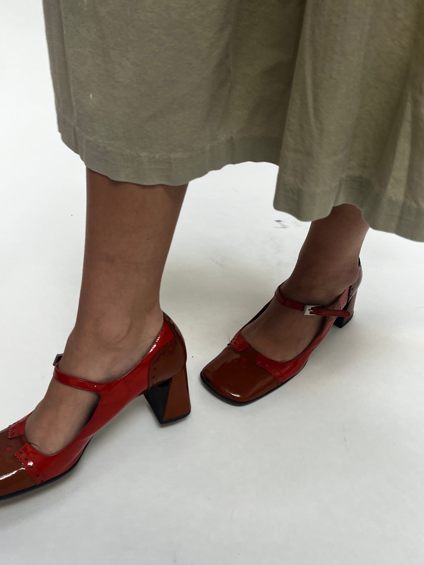 Prada 1999 patent mary jane heel