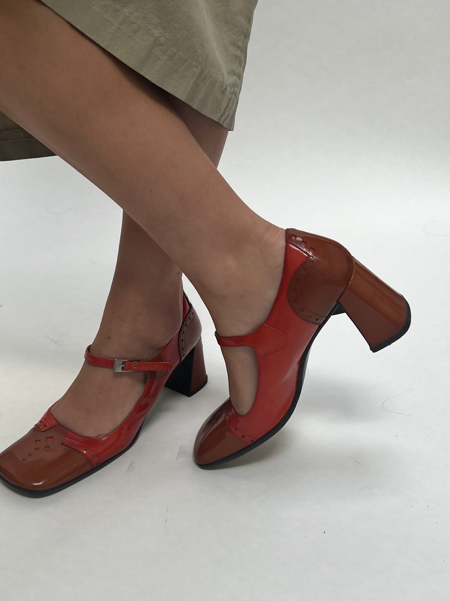 Prada 1999 patent mary jane heel