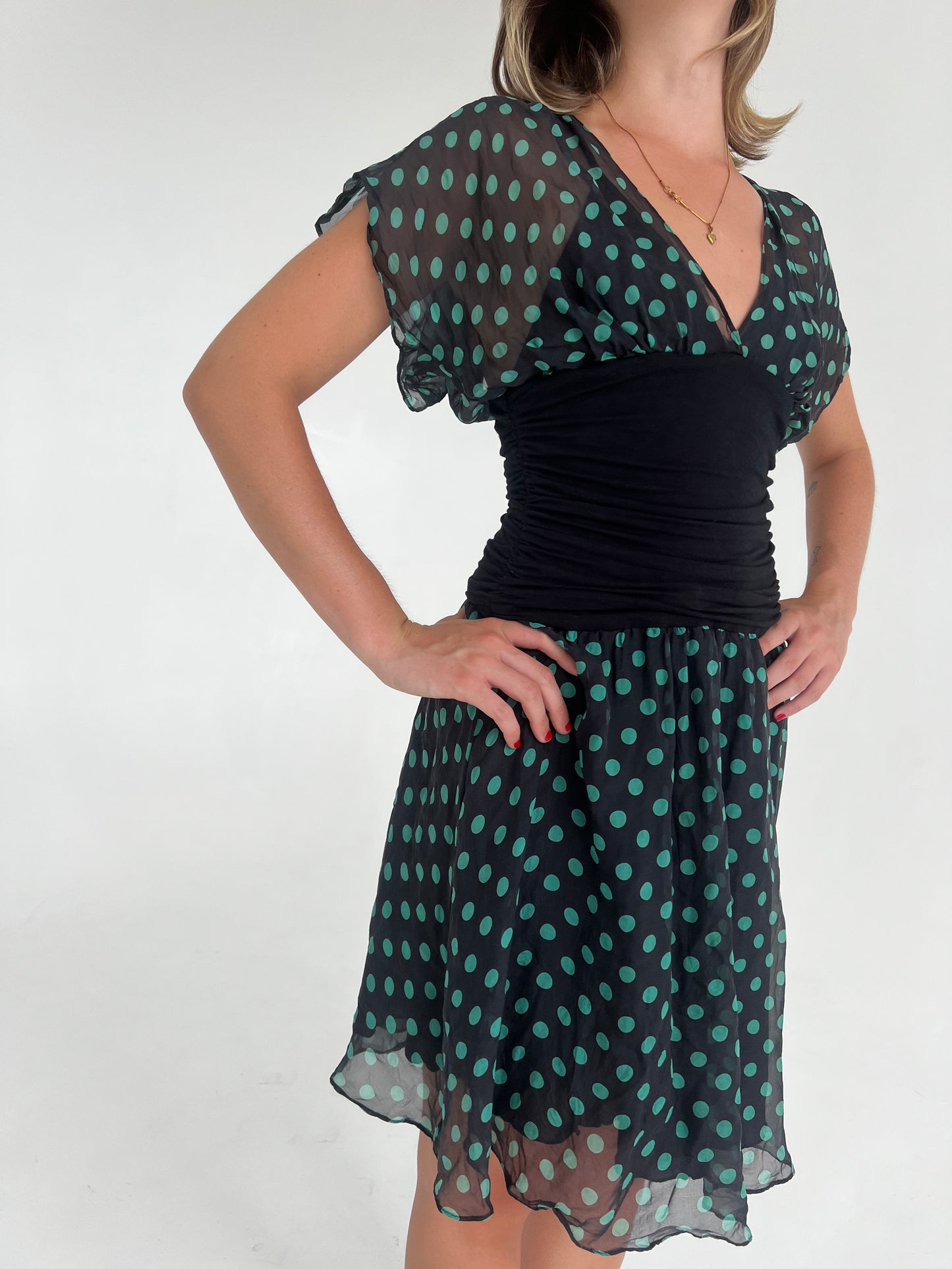 Vintage polka dot dress