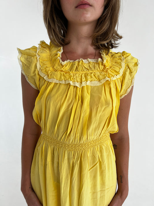 1930s ruffle dress