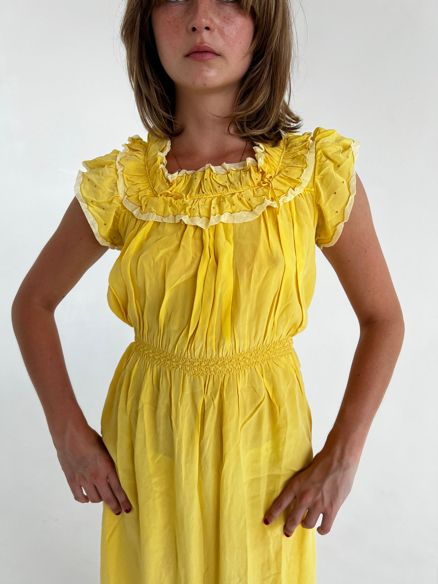 1930s ruffle dress