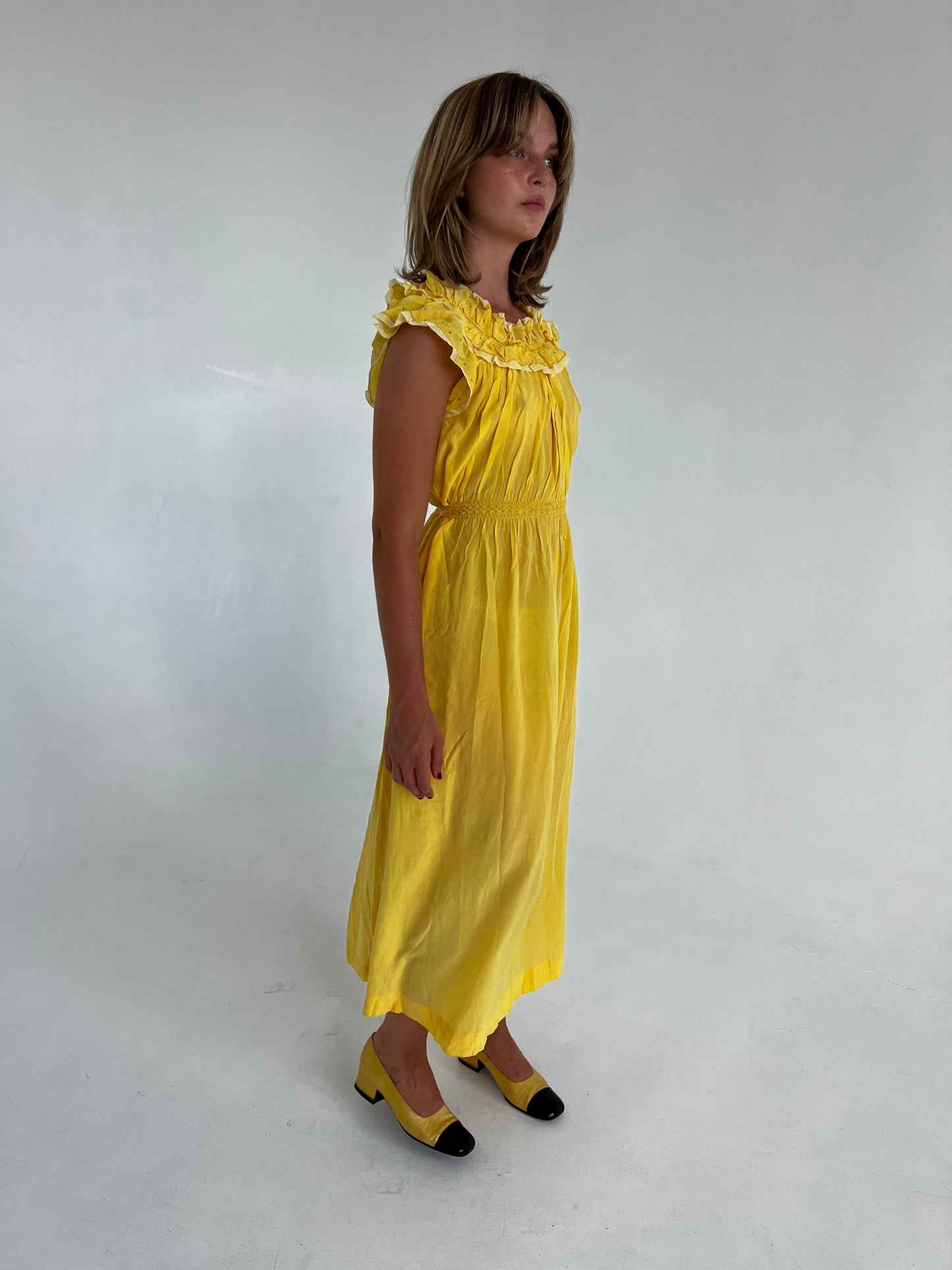 1930s ruffle dress