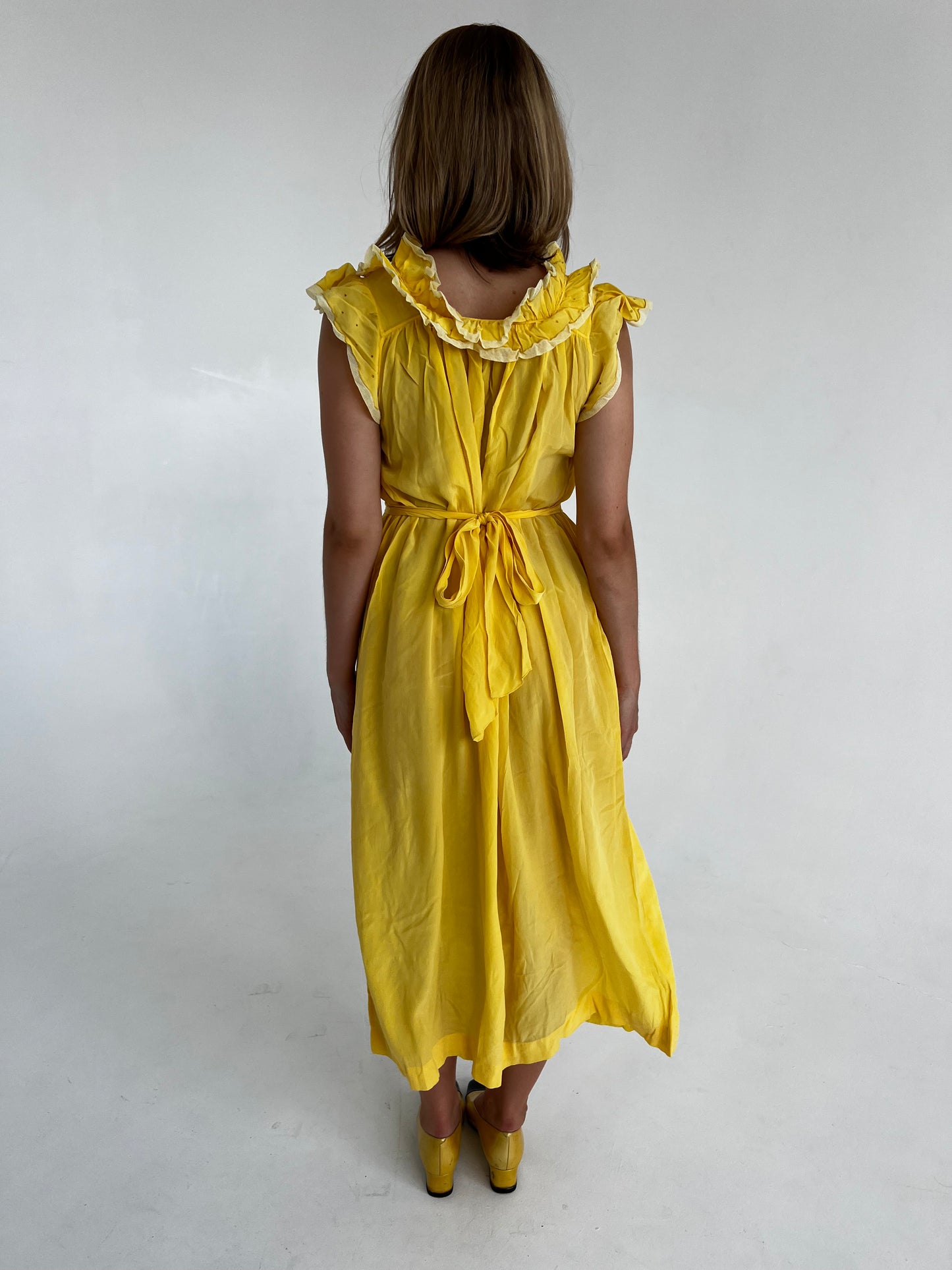 1930s ruffle dress