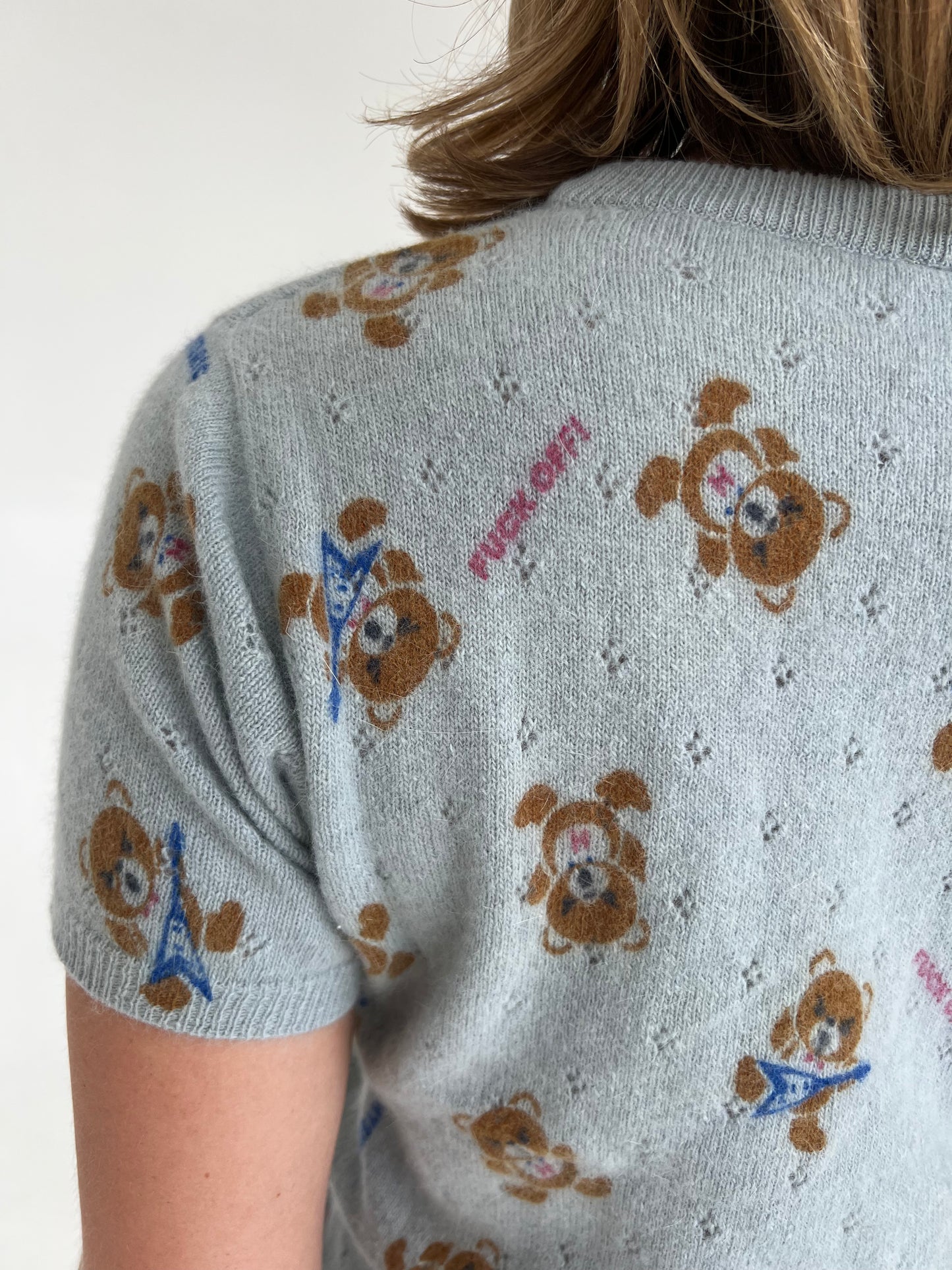 Hysteric Glamour FUCK OFF knit top