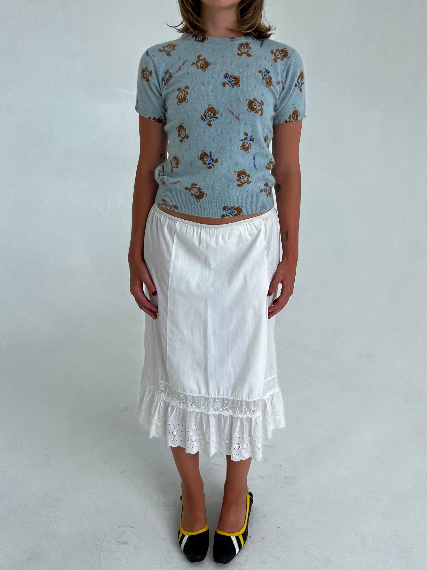 Hysteric Glamour FUCK OFF knit top