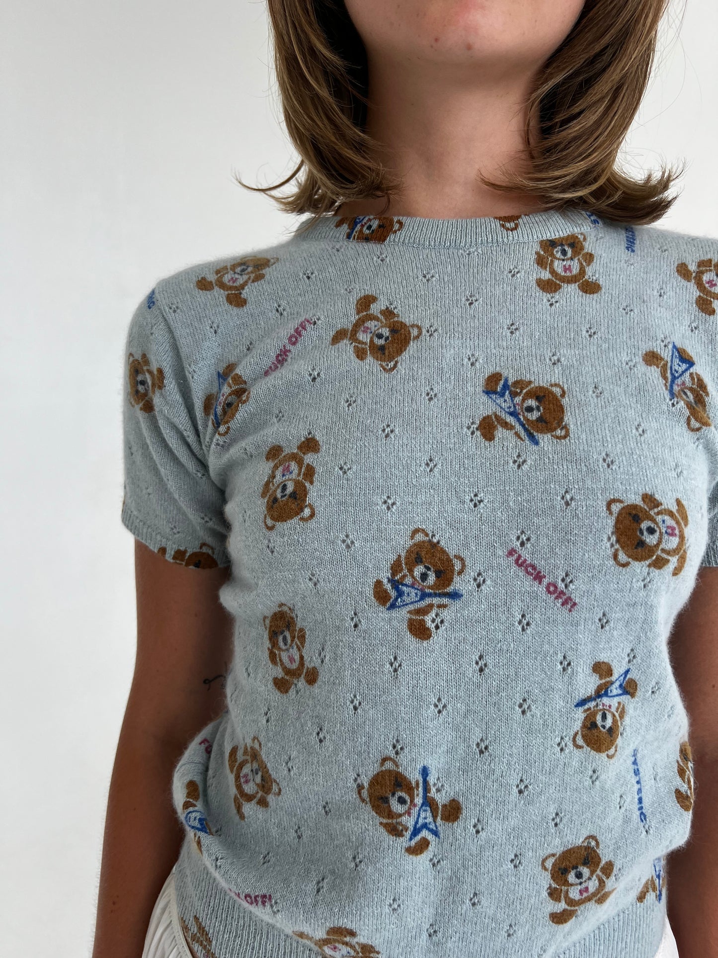 Hysteric Glamour FUCK OFF knit top