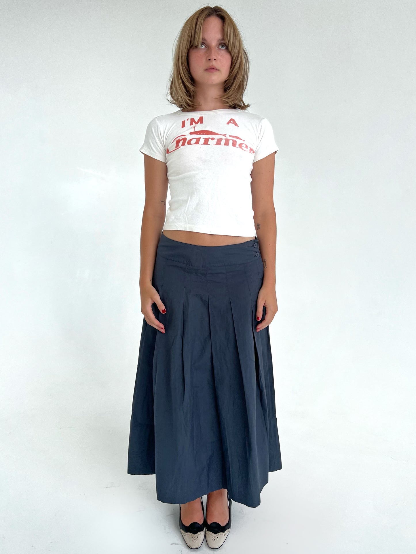 Agnes B pleated skirt