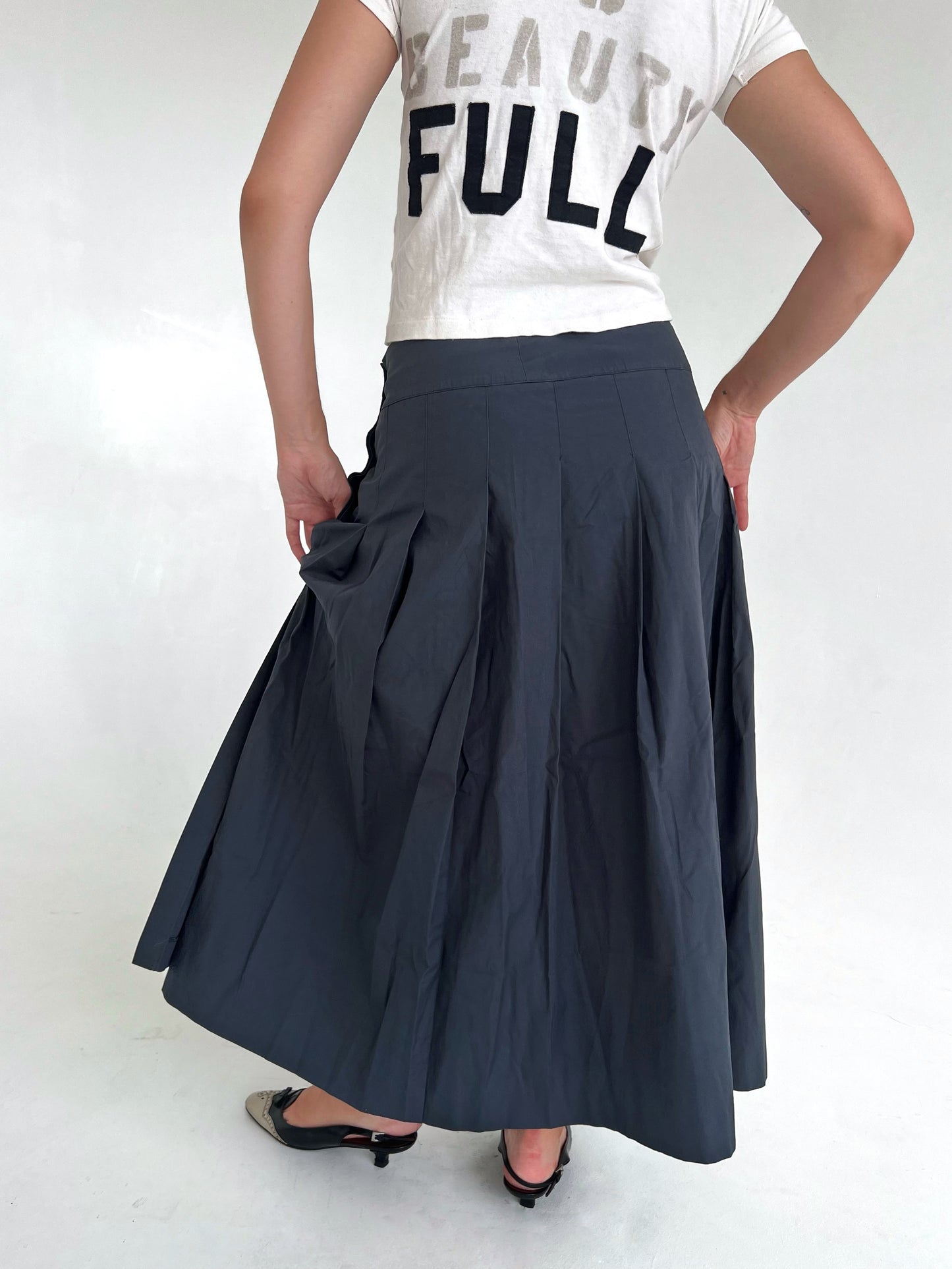 Agnes B pleated skirt
