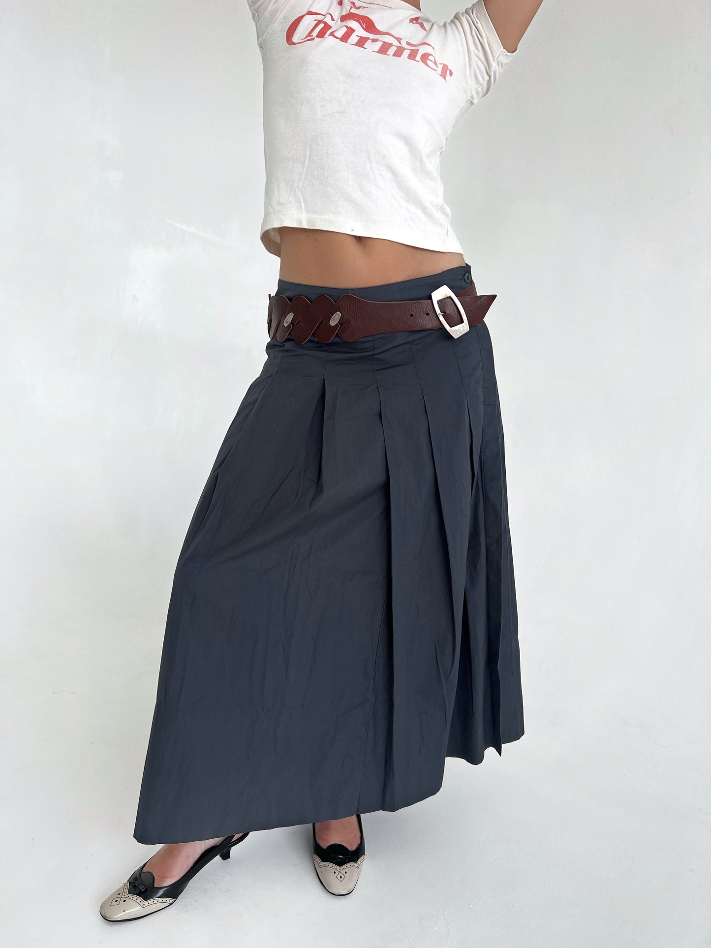 Agnes B pleated skirt