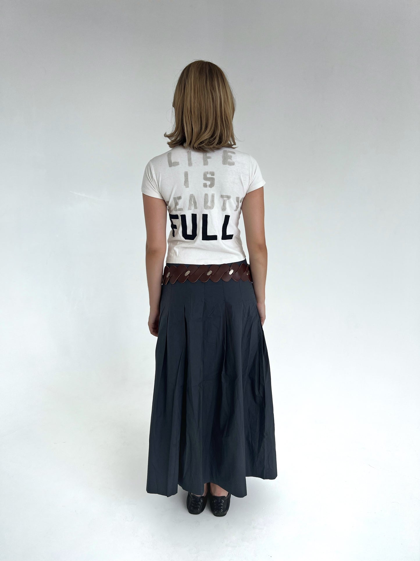 Agnes B pleated skirt