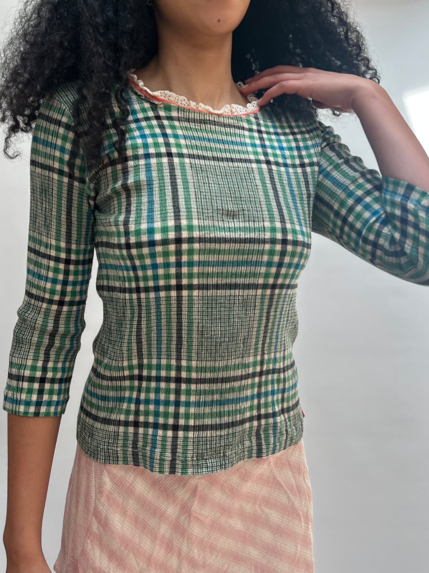 Tsumori Chisato plaid top