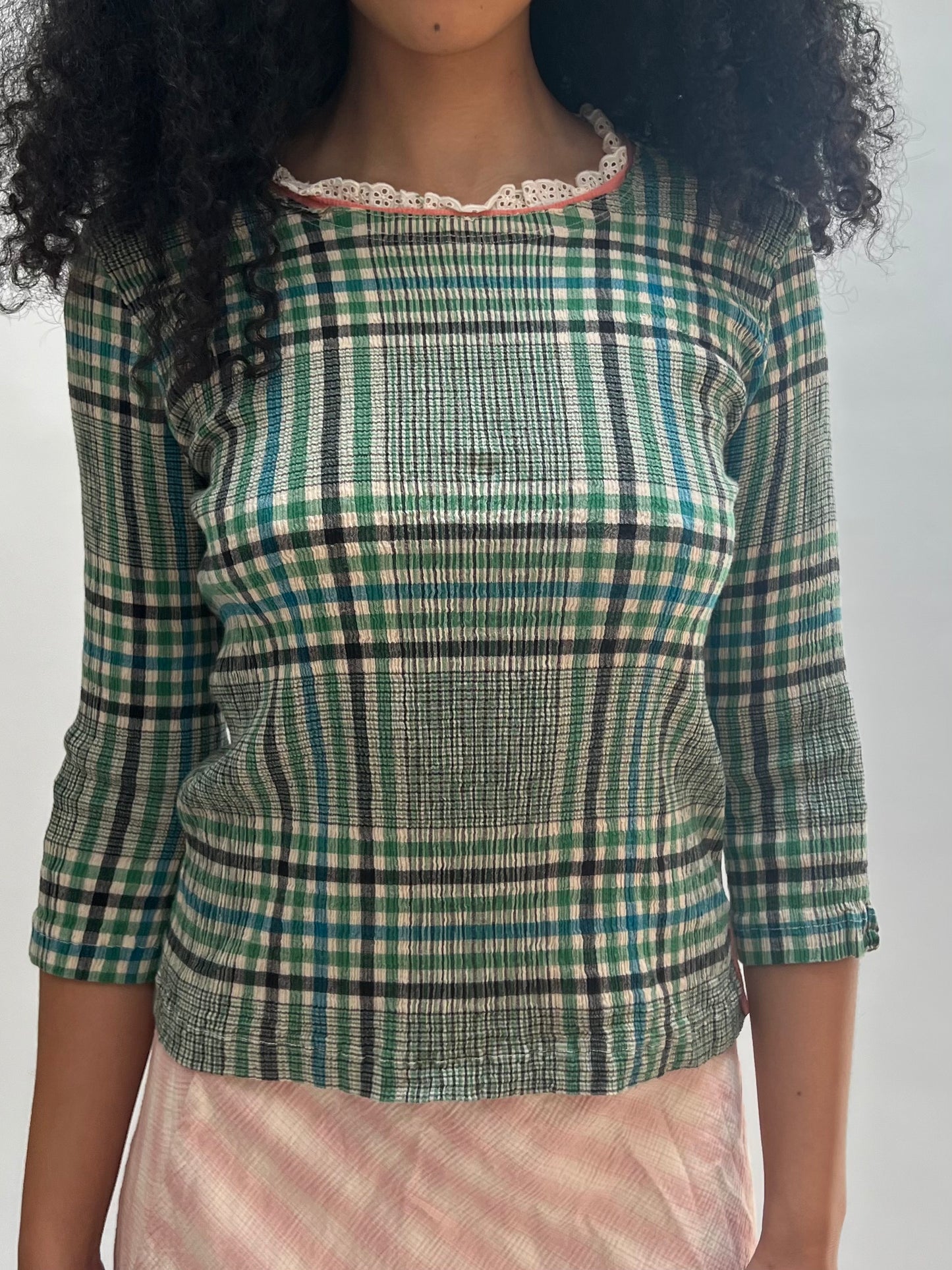 Tsumori Chisato plaid top