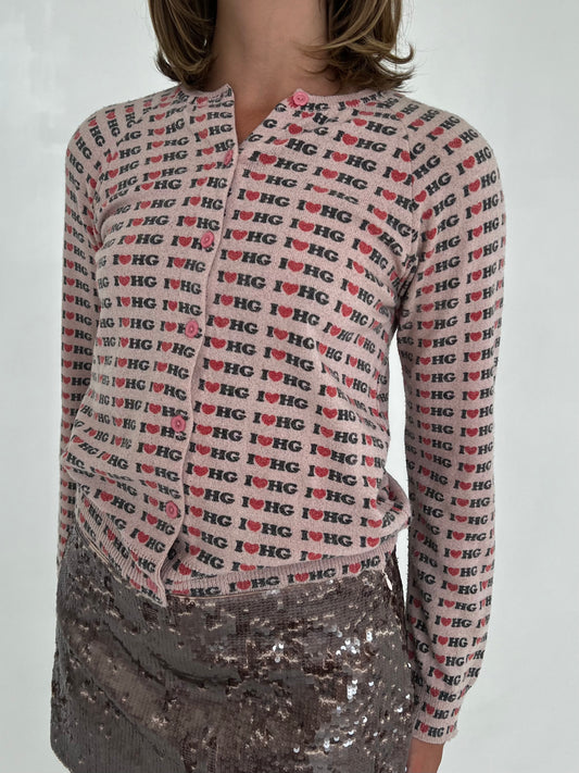 Hysteric Glamour "I <3 HG" cardigan