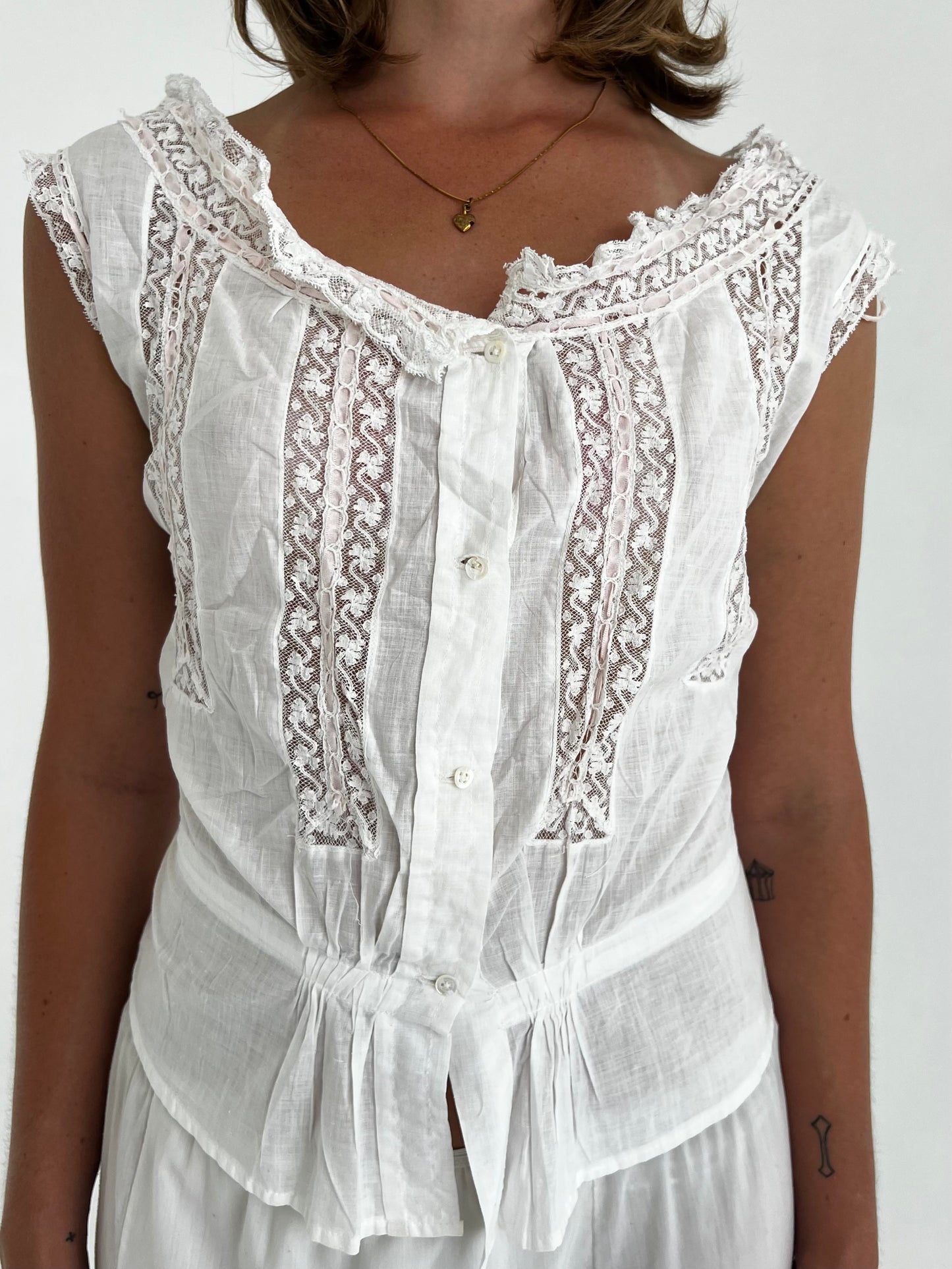Antique 1900s corset cover