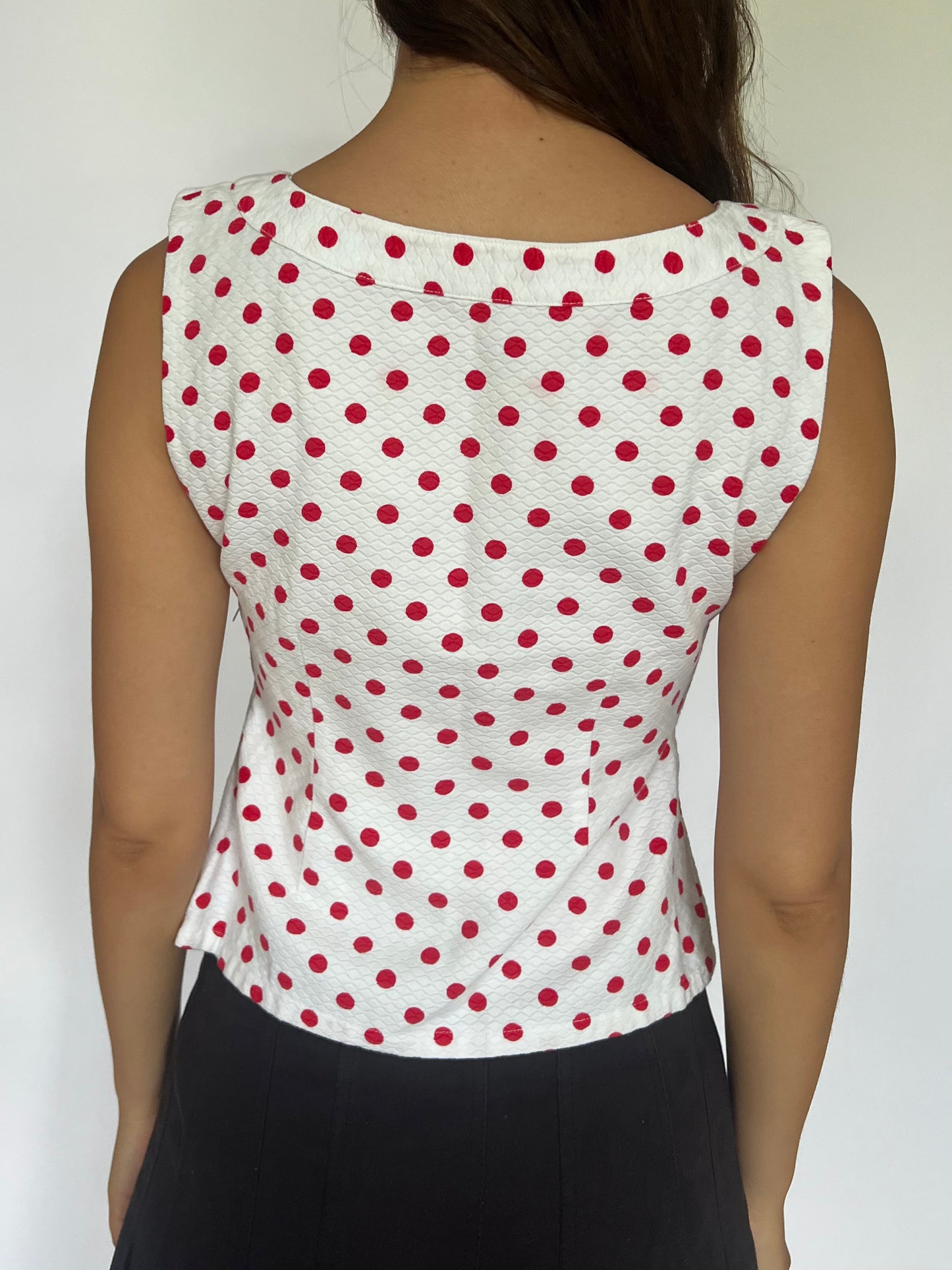 Vintage polka dot top