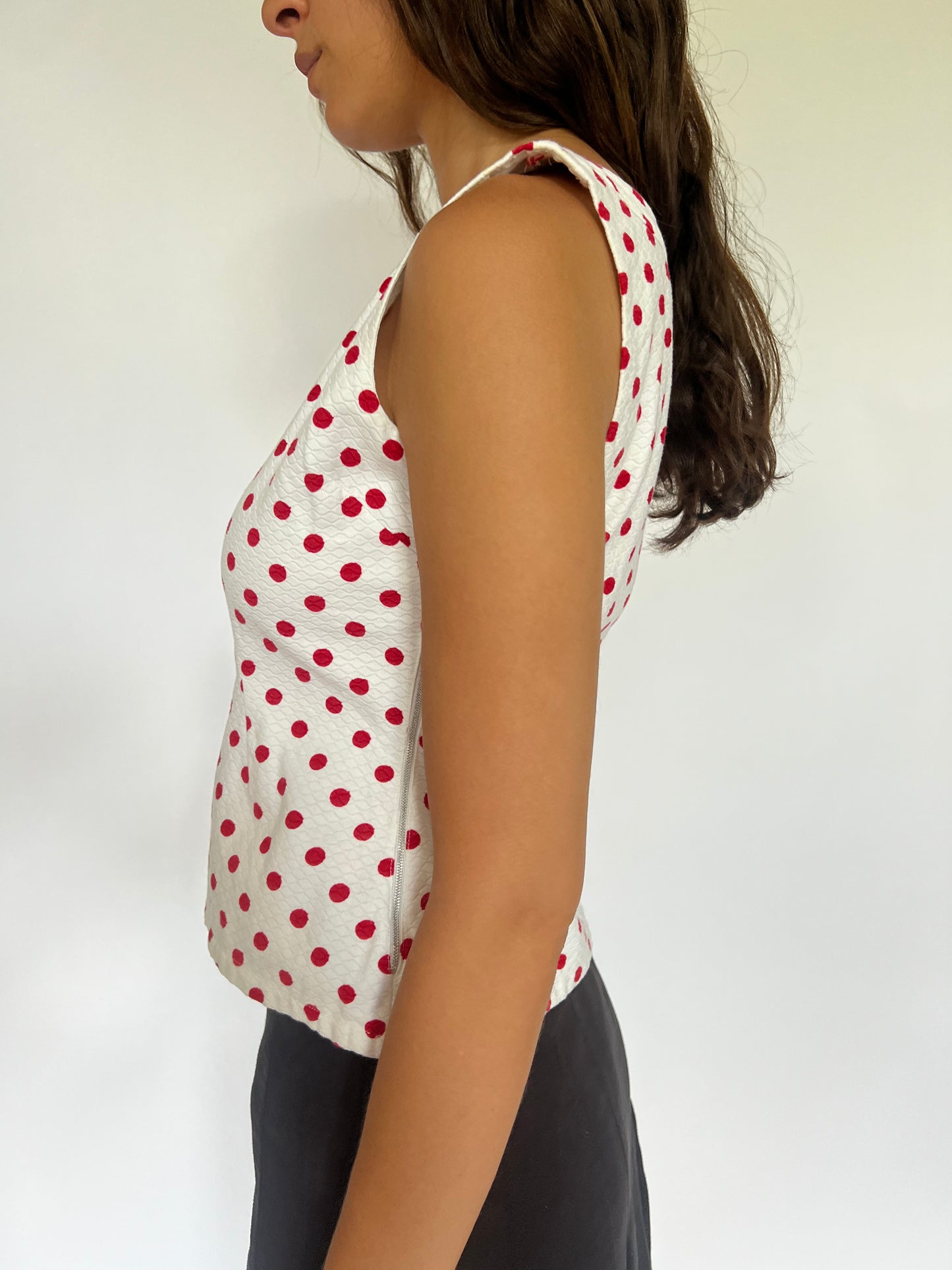 Vintage polka dot top