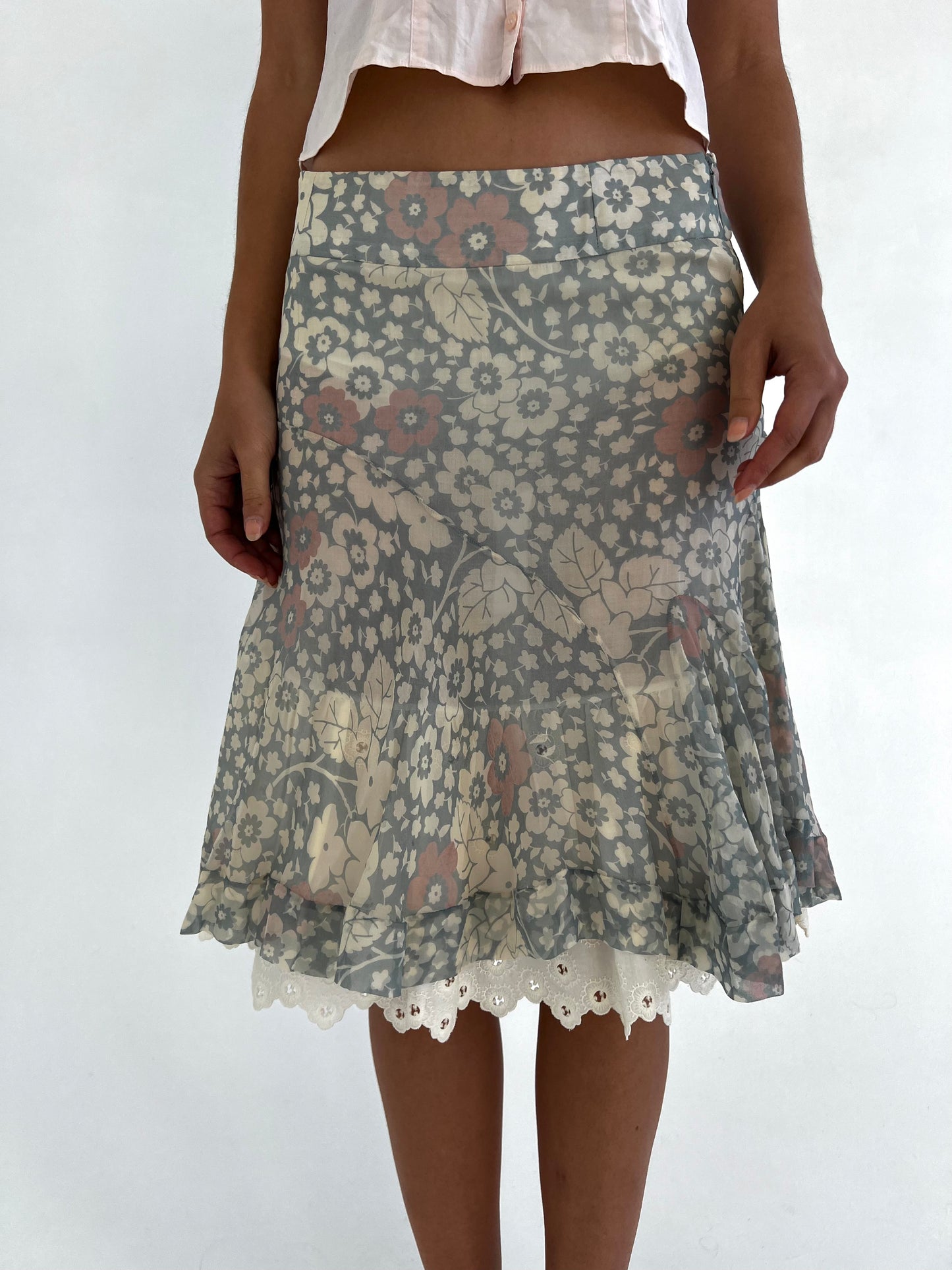 Blumarine silk skirt