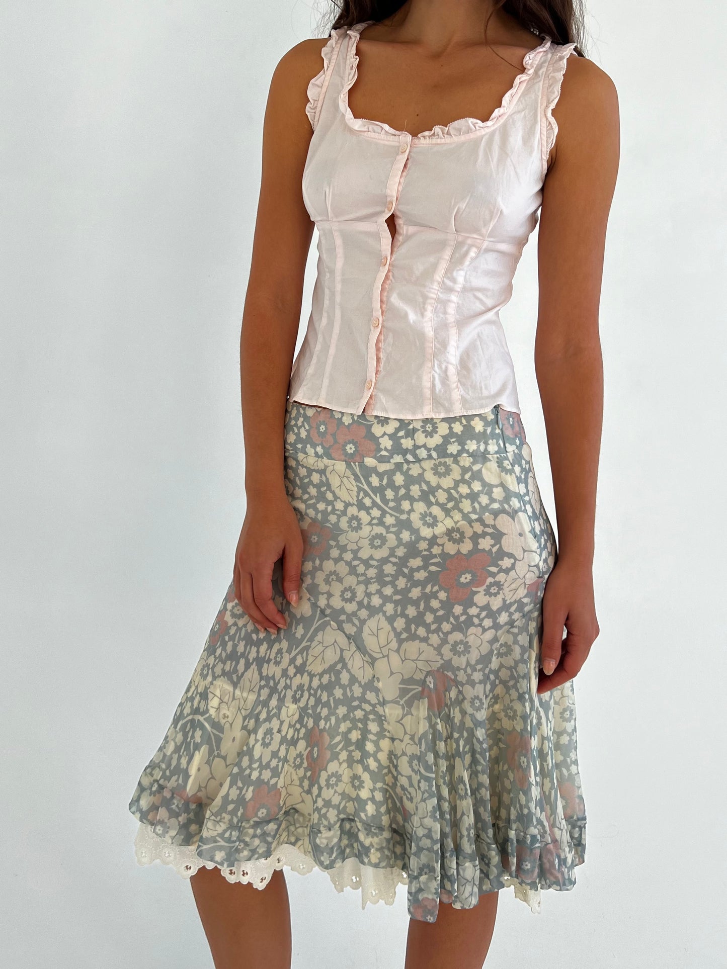 Blumarine silk skirt