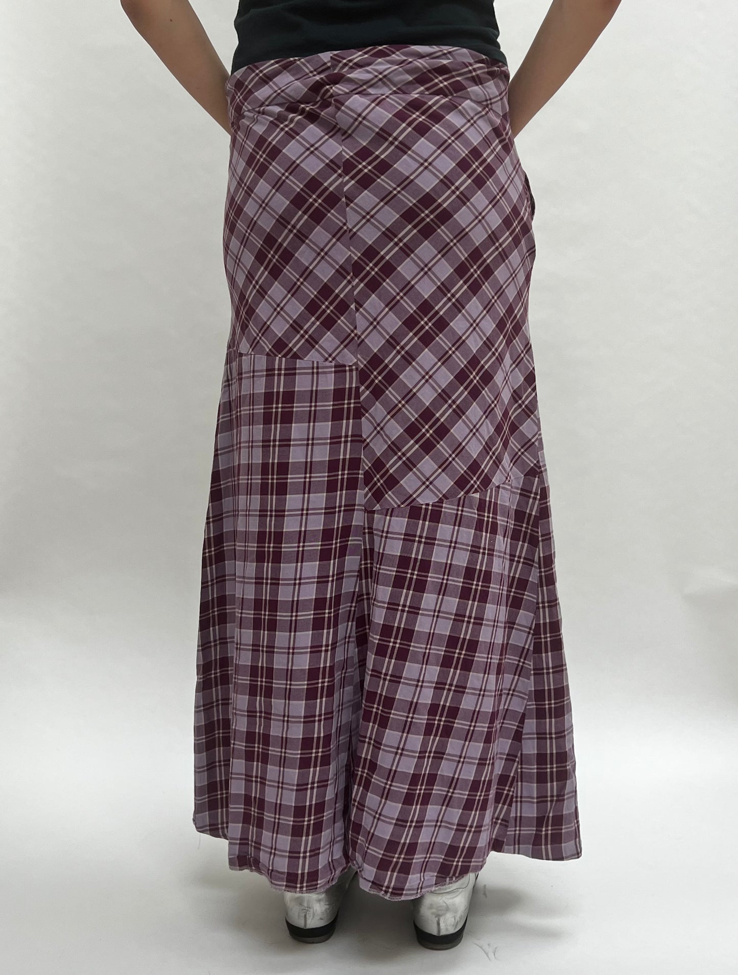 Zucca plaid tie skirt