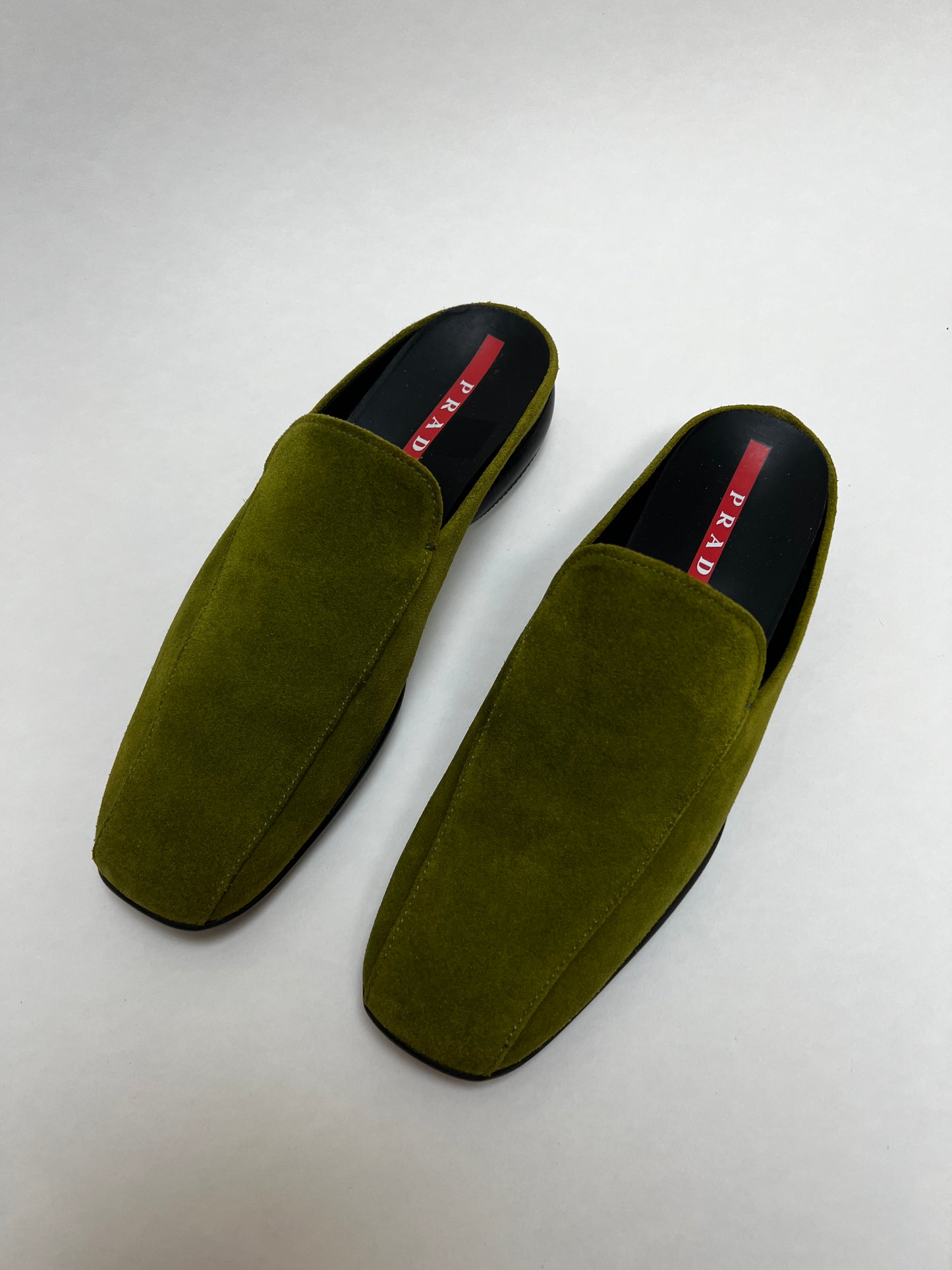 Prada suede mules