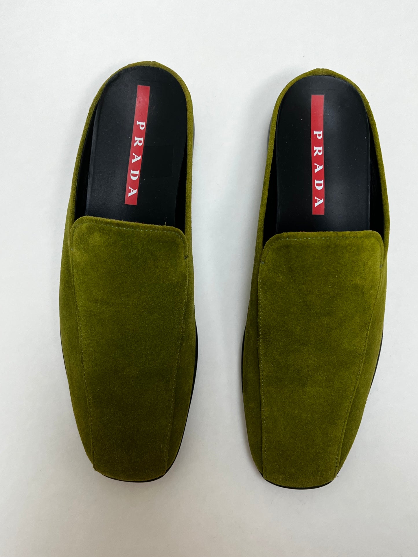 Prada suede mules
