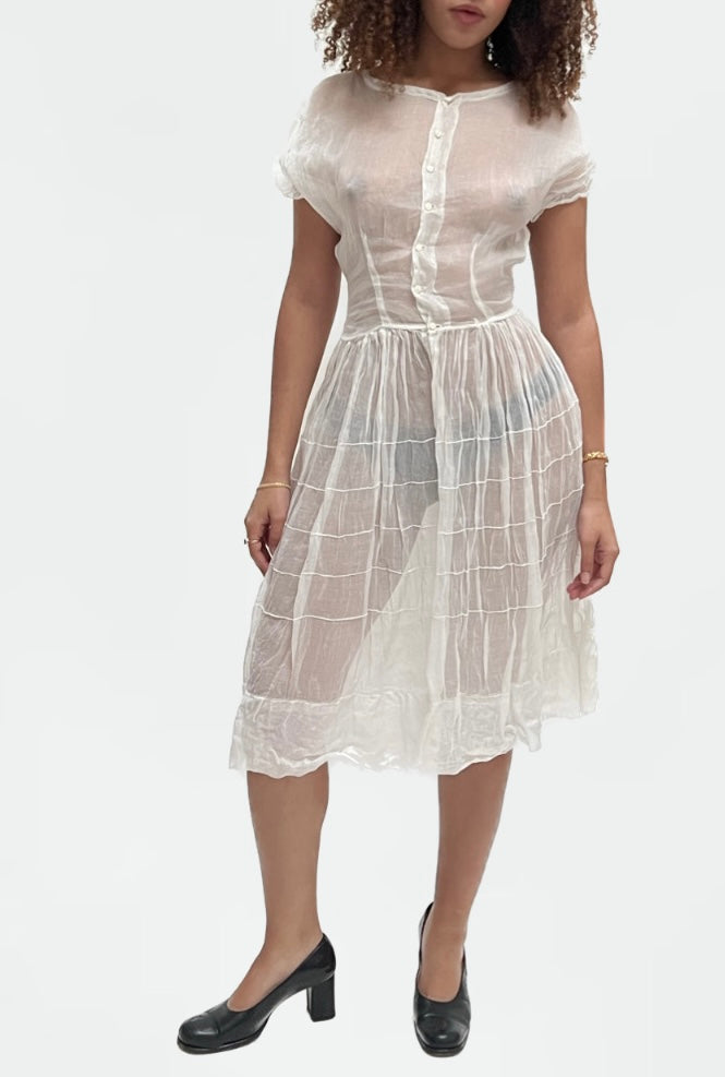 1930s sheer organza dress – Litttlesister