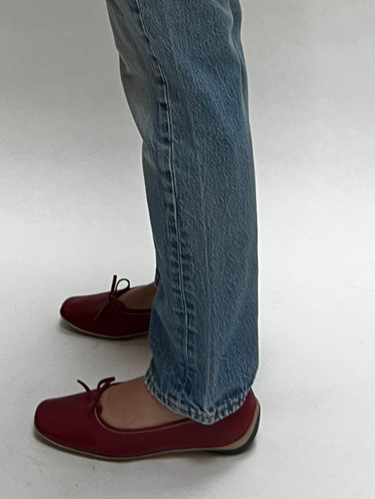 Miu Miu red ballet flat