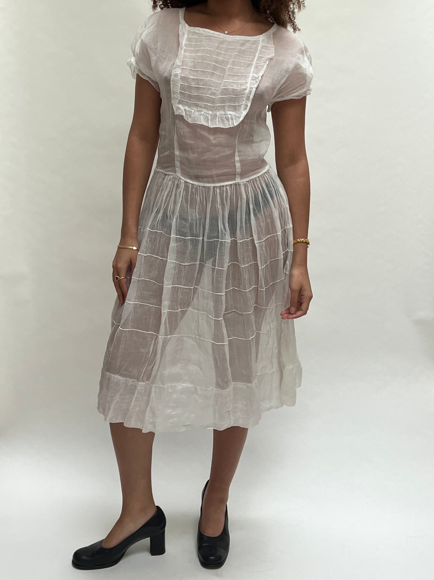 1930s sheer organza dress