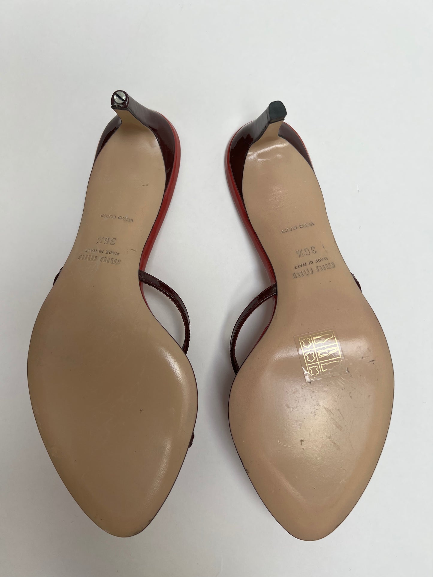 Miu Miu flower heels