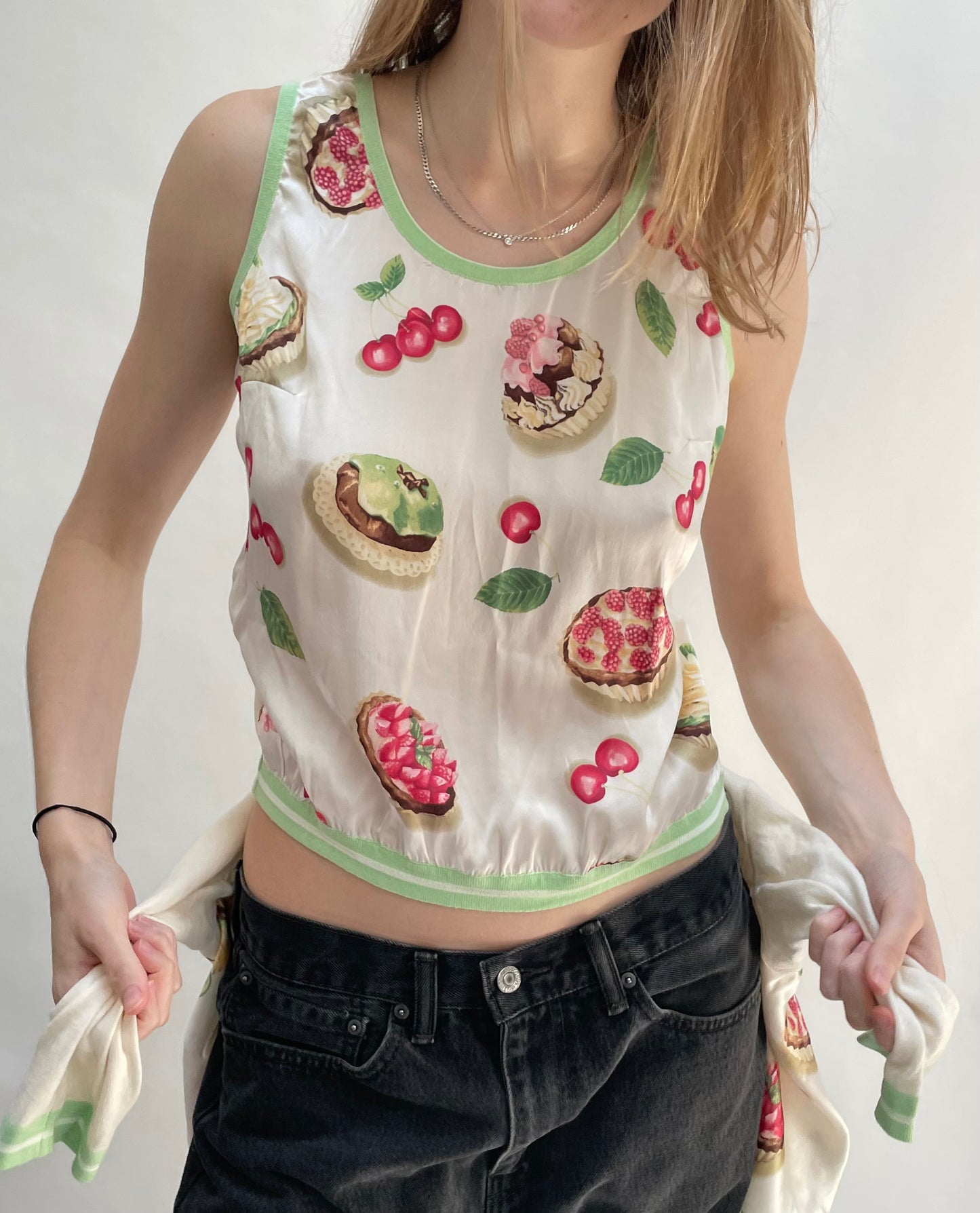 Blumarine top and cardigan set