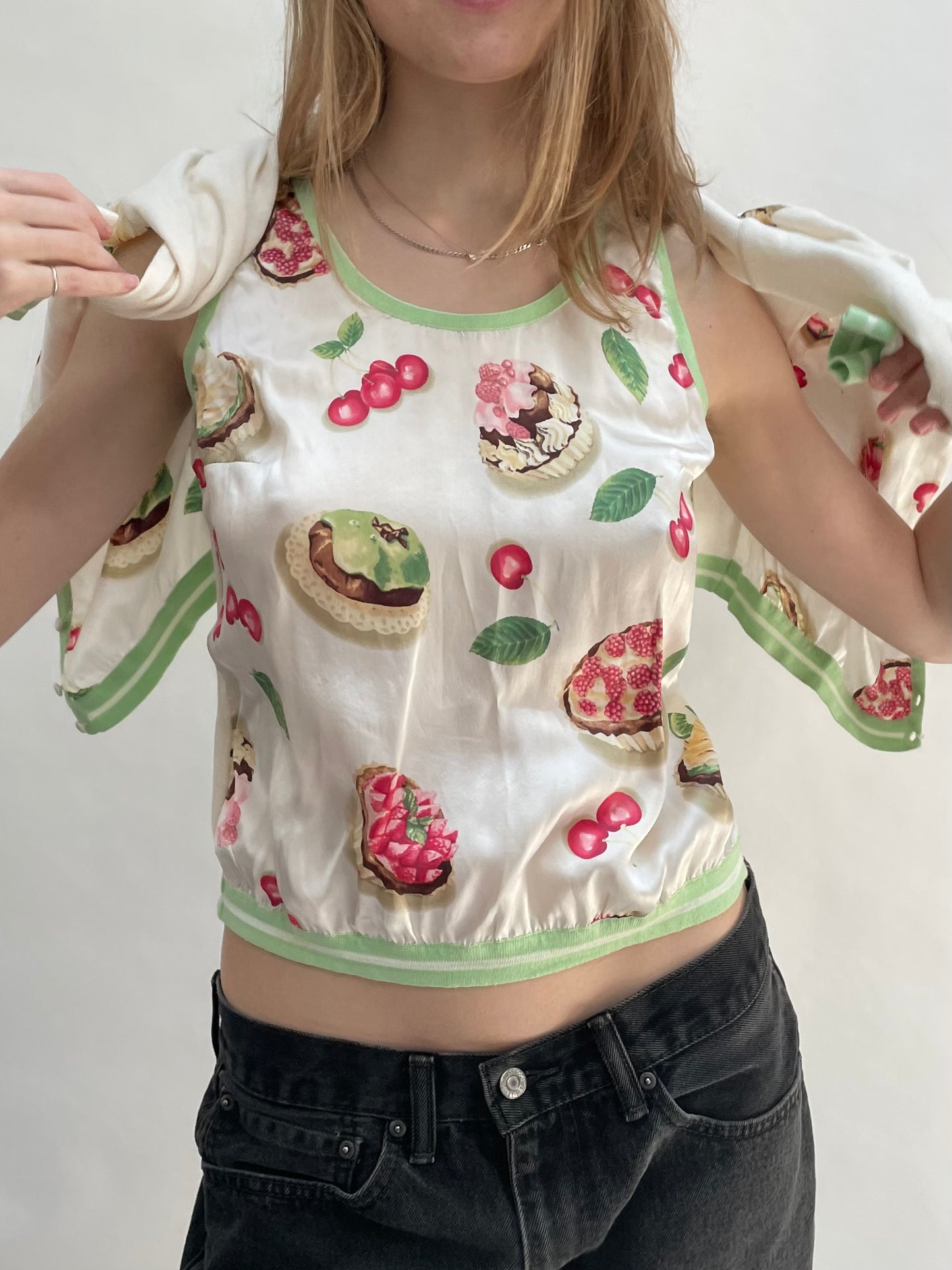 Blumarine top and cardigan set