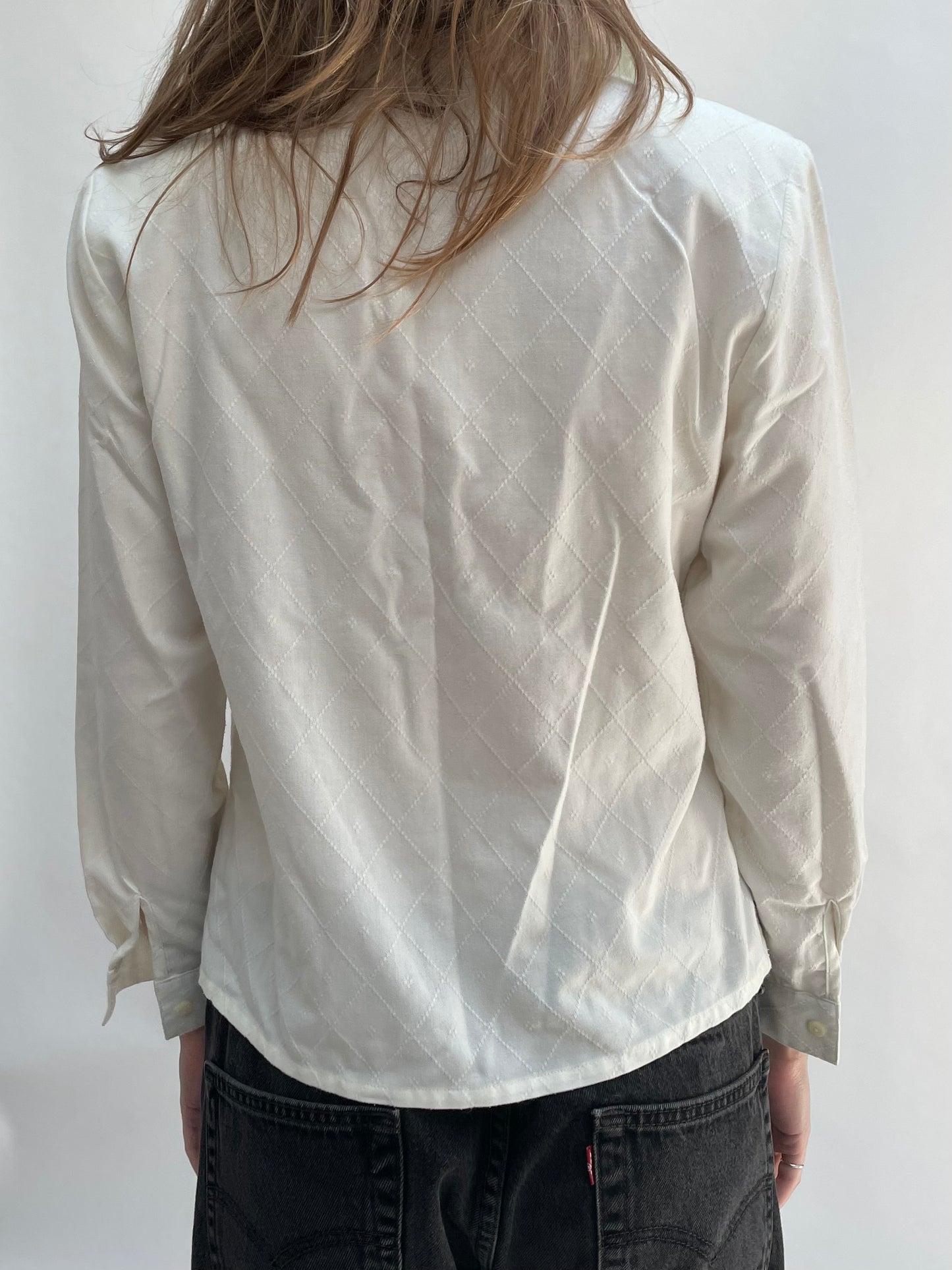 flower embroidery button down