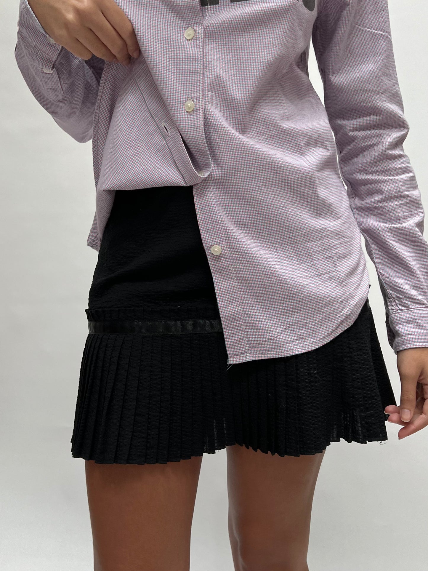betsey johnson mini pleat skirt